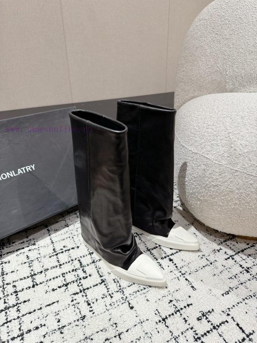 DYMONLATRY 24/niche designer new pointed leg boots and long bootsStep by step, the height caeprj5sgj - Image 3