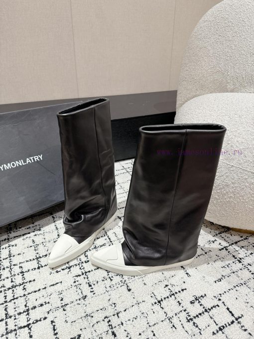 DYMONLATRY 24/niche designer new pointed leg boots and long bootsStep by step, the height caeprj5sgj - Image 4