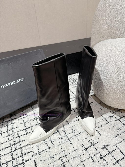 DYMONLATRY 24/niche designer new pointed leg boots and long bootsStep by step, the height caeprj5sgj - Image 5