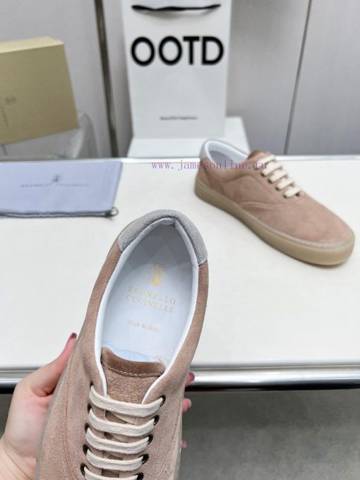 BrunelloCucinelli 🦁 Top Four Seasons Classic Le Fu ShoesPrecious imported cowhide fabric, wabutoiild - Image 9