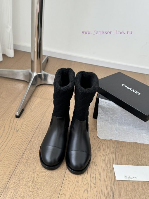 Chanel snow boots are recommended for warm autumn and winter, with high-quality products. Los90f07en - Image 2