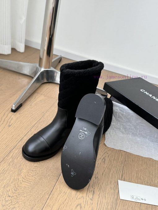 Chanel snow boots are recommended for warm autumn and winter, with high-quality products. Los90f07en - Image 6