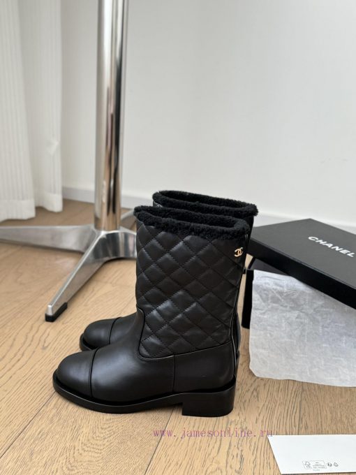 Chanel snow boots are recommended for warm autumn and winter, with high-quality products. Lo00av2iqu - Image 3