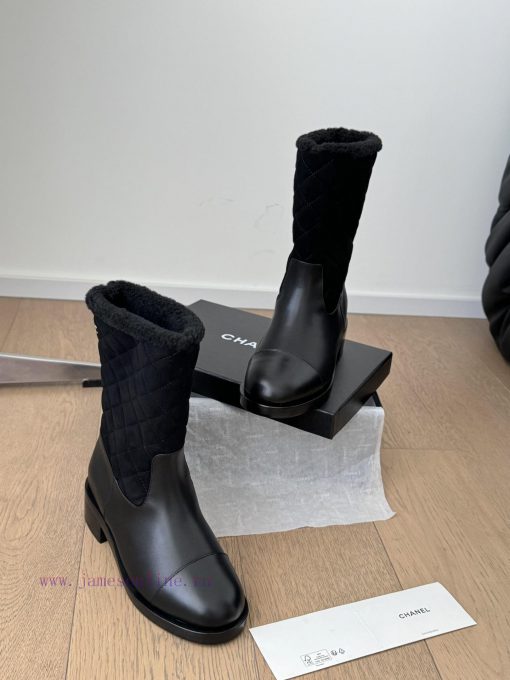 Chanel snow boots are recommended for warm autumn and winter, with high-quality products. Los90f07en - Image 9