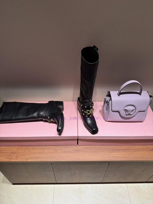 Dolce&Gabbana retro style square toe motorcycle fashion boots, super cool design, straight l1qaszoqo - Image 3