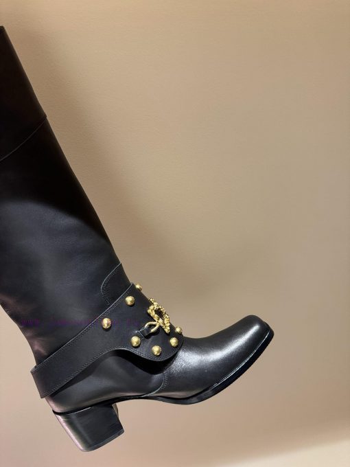 Dolce&Gabbana retro style square toe motorcycle fashion boots, super cool design, straight l1qaszoqo - Image 7