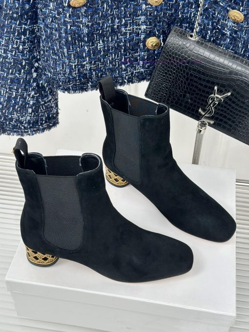 Dior/Dior 24S Autumn/Winter New Product Coarse Heeled Short BootsThis season's boots are reavt4m2dz1 - Image 4