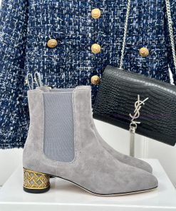 Dior/Dior 24S Autumn/Winter New Product Coarse Heeled Short BootsThis season's boots are reah4i5l2ox
