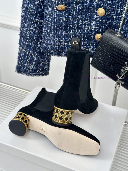 Dior/Dior 24S Autumn/Winter New Product Coarse Heeled Short BootsThis season's boots are reavt4m2dz1 - Image 10