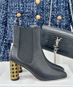 Dior/Dior 24S Autumn/Winter New Product Coarse Heeled Short BootsThis season's boots are rel8u21i3o