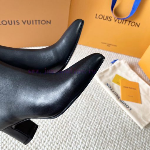 LV donkey brand 2024 autumn and winter new style thick heel short boots pointed bare bootsIt7buet4p3 - Image 7