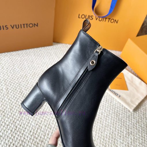 LV donkey brand 2024 autumn and winter new style thick heel short boots pointed bare bootsIt7buet4p3 - Image 8