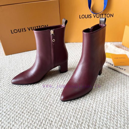 LV donkey brand 2024 autumn and winter new style thick heel short boots pointed bare bootsItc0lv9sdk - Image 7