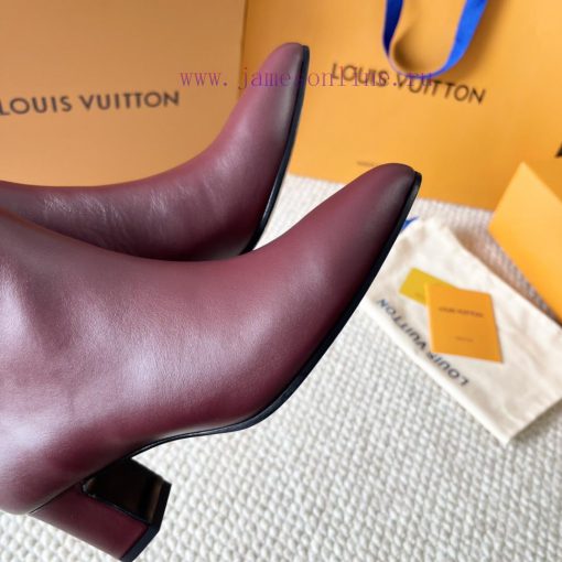 LV donkey brand 2024 autumn and winter new style thick heel short boots pointed bare bootsItc0lv9sdk - Image 8