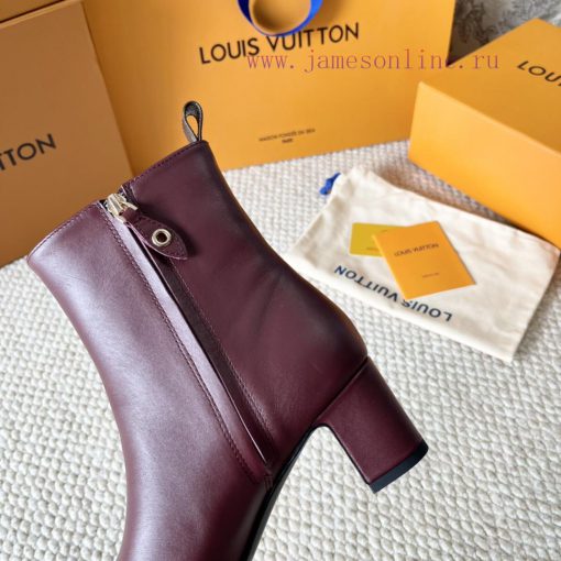 LV donkey brand 2024 autumn and winter new style thick heel short boots pointed bare bootsItc0lv9sdk - Image 9