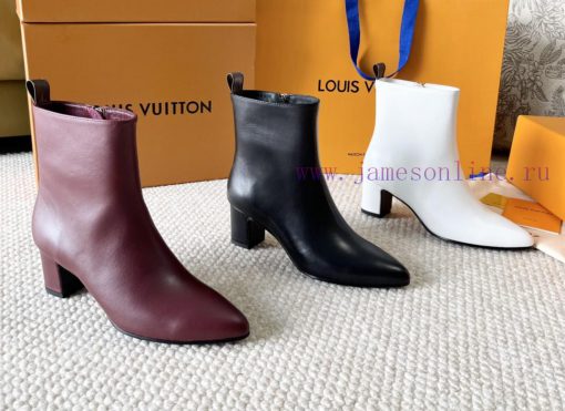 LV donkey brand 2024 autumn and winter new style thick heel short boots pointed bare bootsIth5c72wvu - Image 10