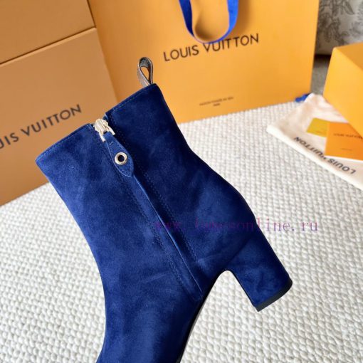 LV donkey brand 2024 autumn and winter new style thick heel short boots pointed bare bootsIt2105mjpz - Image 8