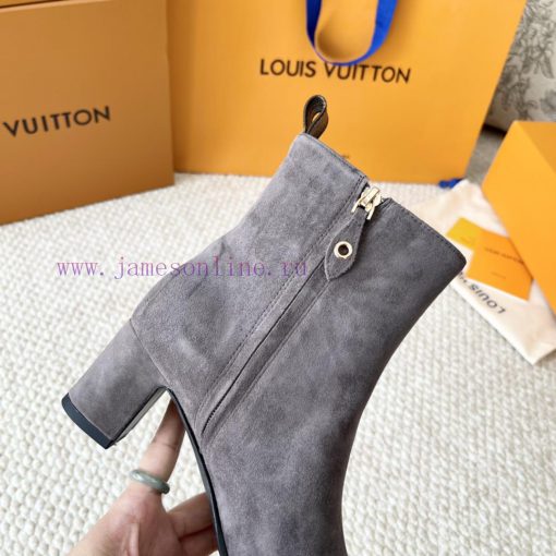 LV donkey brand 2024 autumn and winter new style thick heel short boots pointed bare bootsItwiles1cc - Image 10