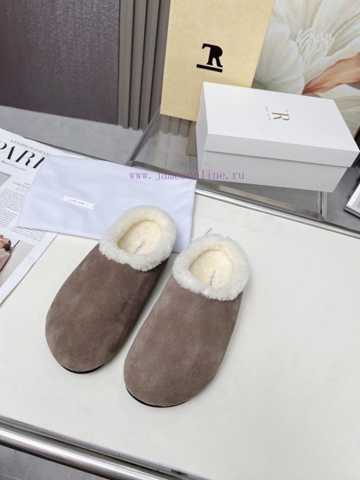 High qualityThe Row 24ss Autumn/Winter New Retro Big Head Baotou Tow, Boken Wool Tow. At firxrjpgiss - Image 2