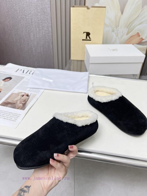 High qualityThe Row 24ss Autumn/Winter New Retro Big Head Baotou Tow, Boken Wool Tow. At fir3wnt7d4h - Image 2