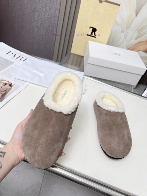 High qualityThe Row 24ss Autumn/Winter New Retro Big Head Baotou Tow, Boken Wool Tow. At firxrjpgiss - Image 7