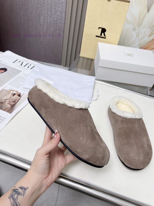 High qualityThe Row 24ss Autumn/Winter New Retro Big Head Baotou Tow, Boken Wool Tow. At firxrjpgiss - Image 8
