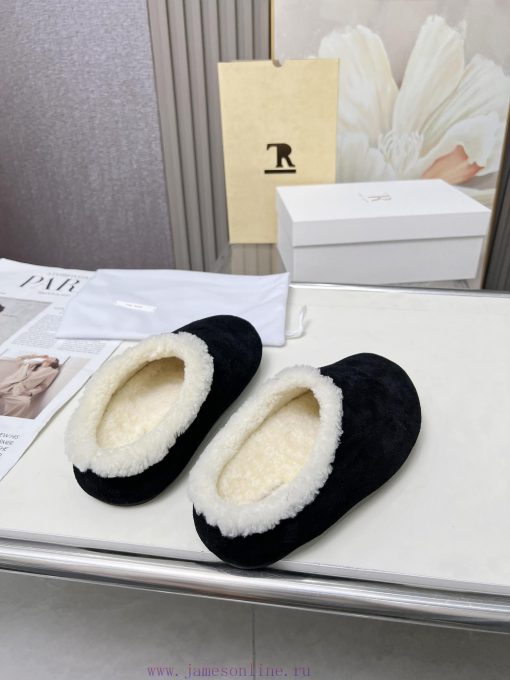 High qualityThe Row 24ss Autumn/Winter New Retro Big Head Baotou Tow, Boken Wool Tow. At fir3wnt7d4h - Image 7