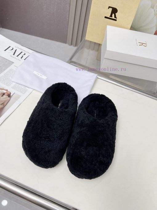 High qualityThe Row 24ss Autumn/Winter New Retro Big Head Baotou Tow, Boken Wool Tow. At firedhlcqho - Image 4