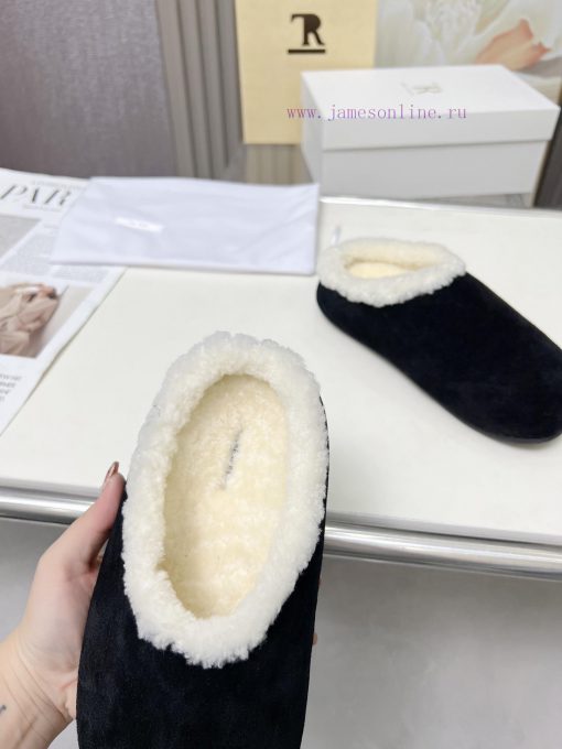 High qualityThe Row 24ss Autumn/Winter New Retro Big Head Baotou Tow, Boken Wool Tow. At fir3wnt7d4h - Image 8