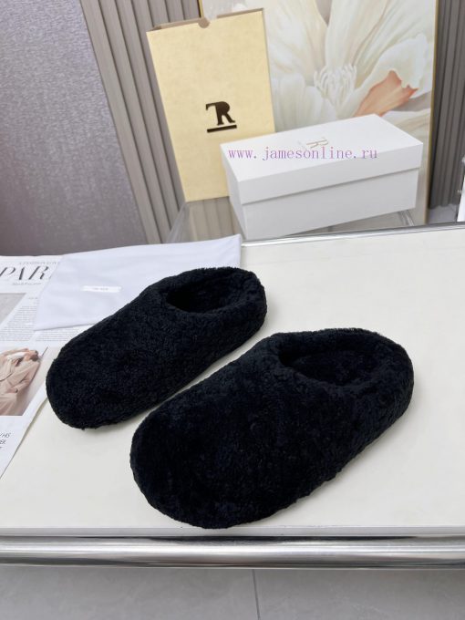 High qualityThe Row 24ss Autumn/Winter New Retro Big Head Baotou Tow, Boken Wool Tow. At firedhlcqho - Image 5