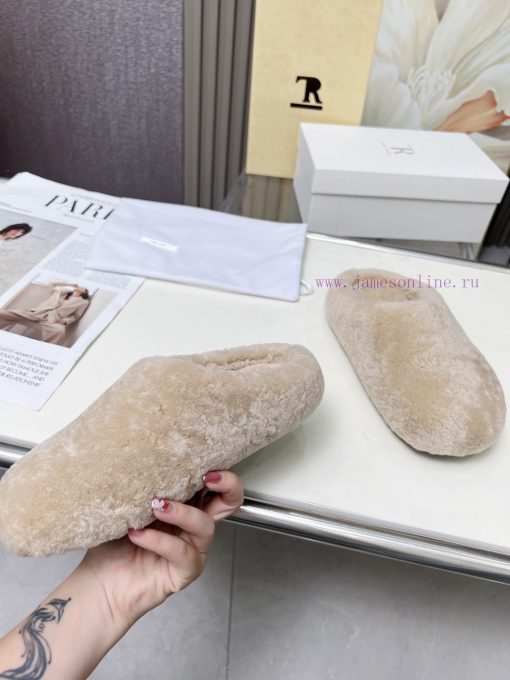 High qualityThe Row 24ss Autumn/Winter New Retro Big Head Baotou Tow, Boken Wool Tow. At firfdayskqr - Image 2