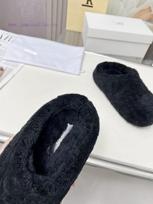 High qualityThe Row 24ss Autumn/Winter New Retro Big Head Baotou Tow, Boken Wool Tow. At firedhlcqho - Image 7