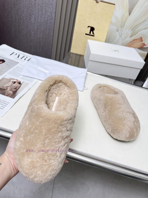 High qualityThe Row 24ss Autumn/Winter New Retro Big Head Baotou Tow, Boken Wool Tow. At firfdayskqr - Image 5