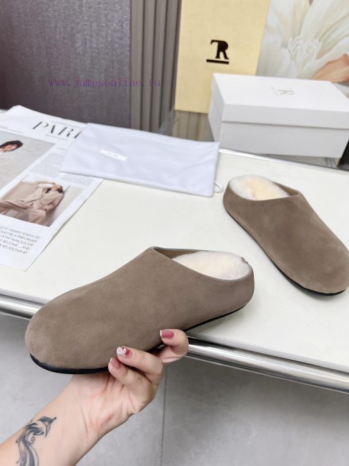High qualityThe Row 24ss Autumn/Winter New Retro Big Head Baotou Tow, Boken Wool Tow. At fir39vtj3fb - Image 2