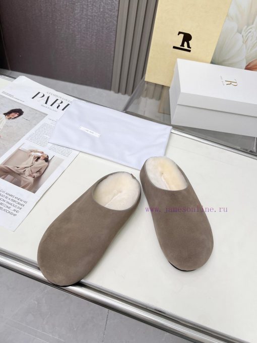 High qualityThe Row 24ss Autumn/Winter New Retro Big Head Baotou Tow, Boken Wool Tow. At fir39vtj3fb - Image 4
