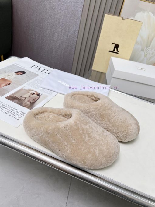 High qualityThe Row 24ss Autumn/Winter New Retro Big Head Baotou Tow, Boken Wool Tow. At firfdayskqr - Image 8