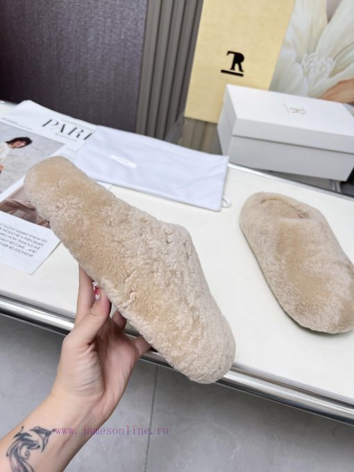 High qualityThe Row 24ss Autumn/Winter New Retro Big Head Baotou Tow, Boken Wool Tow. At firfdayskqr - Image 10