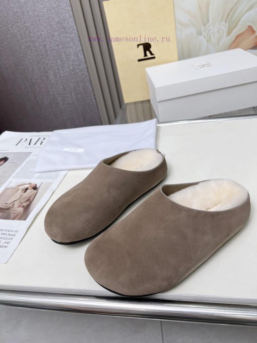 High qualityThe Row 24ss Autumn/Winter New Retro Big Head Baotou Tow, Boken Wool Tow. At fir39vtj3fb - Image 7