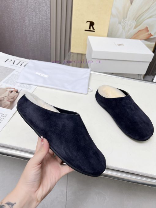 High qualityThe Row 24ss Autumn/Winter New Retro Big Head Baotou Tow, Boken Wool Tow. At fir9faf4luh - Image 5