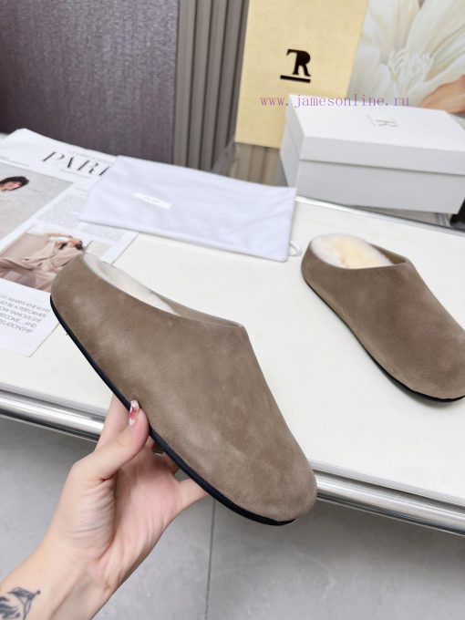High qualityThe Row 24ss Autumn/Winter New Retro Big Head Baotou Tow, Boken Wool Tow. At fir39vtj3fb - Image 10