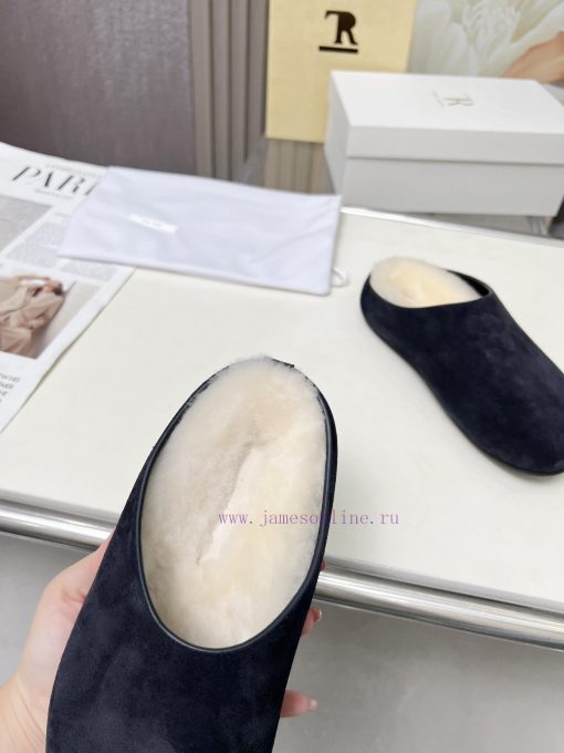 High qualityThe Row 24ss Autumn/Winter New Retro Big Head Baotou Tow, Boken Wool Tow. At fir9faf4luh - Image 10
