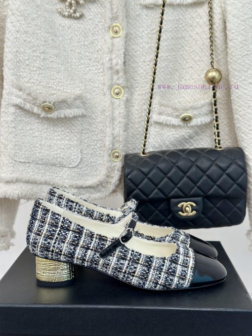 Chanel | Chanel 24P New Product ClassicDouble C color blocked thick heel Mary Jane single sh4kbkfdq9