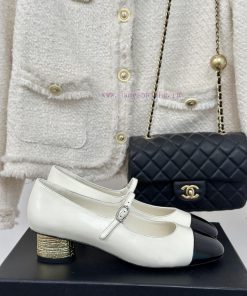 Chanel | Chanel 24P New Product ClassicDouble C color blocked thick heel Mary Jane single shetdrl49v
