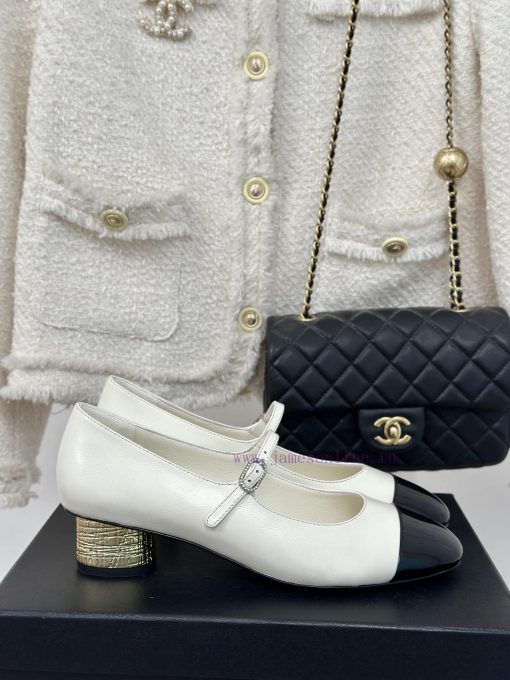 Chanel | Chanel 24P New Product ClassicDouble C color blocked thick heel Mary Jane single shetdrl49v - Image 2
