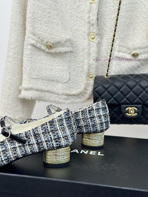 Chanel | Chanel 24P New Product ClassicDouble C color blocked thick heel Mary Jane single sh4kbkfdq9 - Image 7