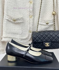 Chanel | Chanel 24P New Product ClassicDouble C color blocked thick heel Mary Jane single shuu4kdy5g