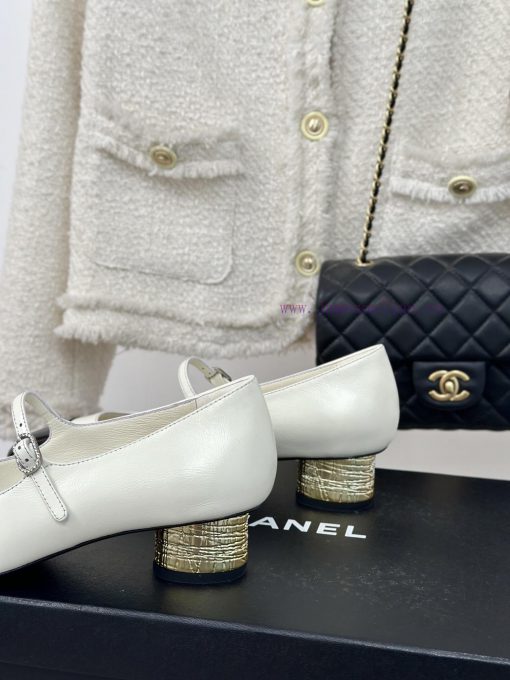 Chanel | Chanel 24P New Product ClassicDouble C color blocked thick heel Mary Jane single shetdrl49v - Image 7