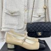 Chanel | Chanel 24P New Product ClassicDouble C color blocked thick heel Mary Jane single sh500myjh9