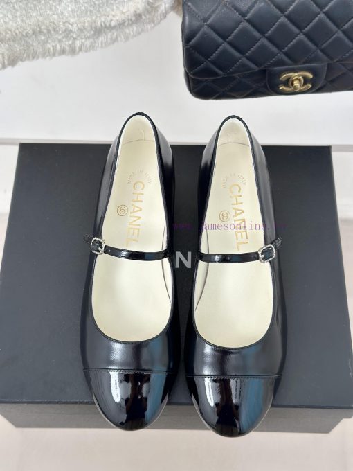 Chanel | Chanel 24P New Product ClassicDouble C color blocked thick heel Mary Jane single shuu4kdy5g - Image 5
