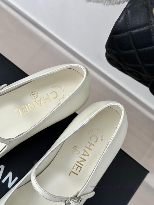 Chanel | Chanel 24P New Product ClassicDouble C color blocked thick heel Mary Jane single shetdrl49v - Image 9